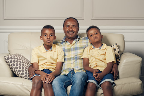 portrait of father and sons stoney creek ontario
